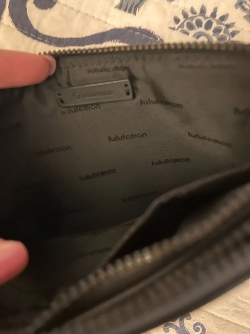 lululemon Black Camo Wristlet